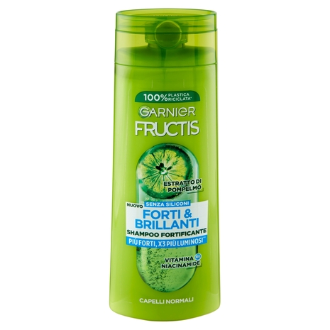 Garnier Fructis Shampoo Forti & Brillanti, shampoo fortificante per capelli normali,  250 ml